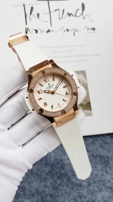 Women's  Quartz Watch Chronograph 904L Stainless Steel 37mm-HB125
