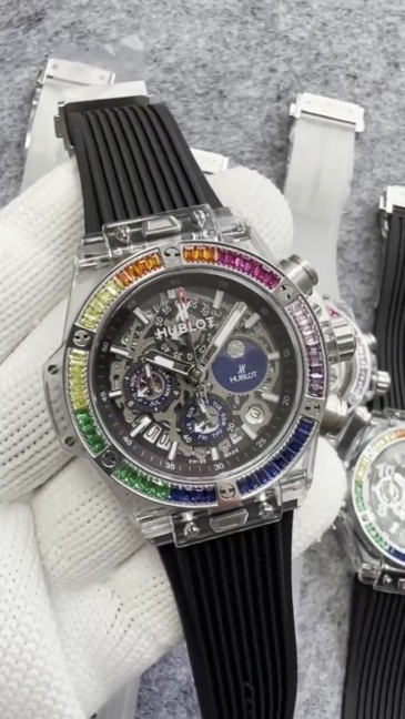 Men's Quartz Watch Chronograph 904L Stainless Steel 42mm-HB170