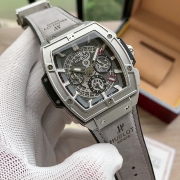 Men's Quartz Watch Chronograph 904L Stainless Steel 42mm-HB101
