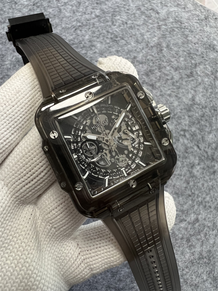 Men's Quartz Watch Chronograph 904L Stainless Steel 45mm-HB169