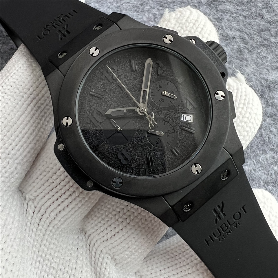 Men's Quartz Watch Chronograph 904L Stainless Steel 42mm-HB164