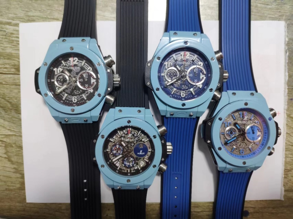 Men's Quartz Watch Chronograph 904L Stainless Steel 45mm-HB158