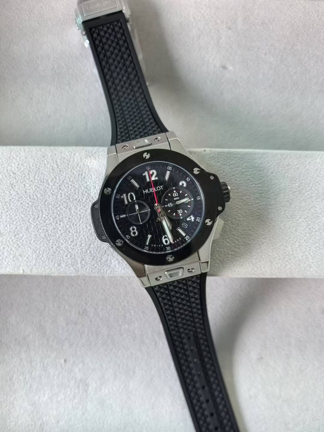 Men's Quartz Watch Chronograph 904L Stainless Steel 45mm-HB193