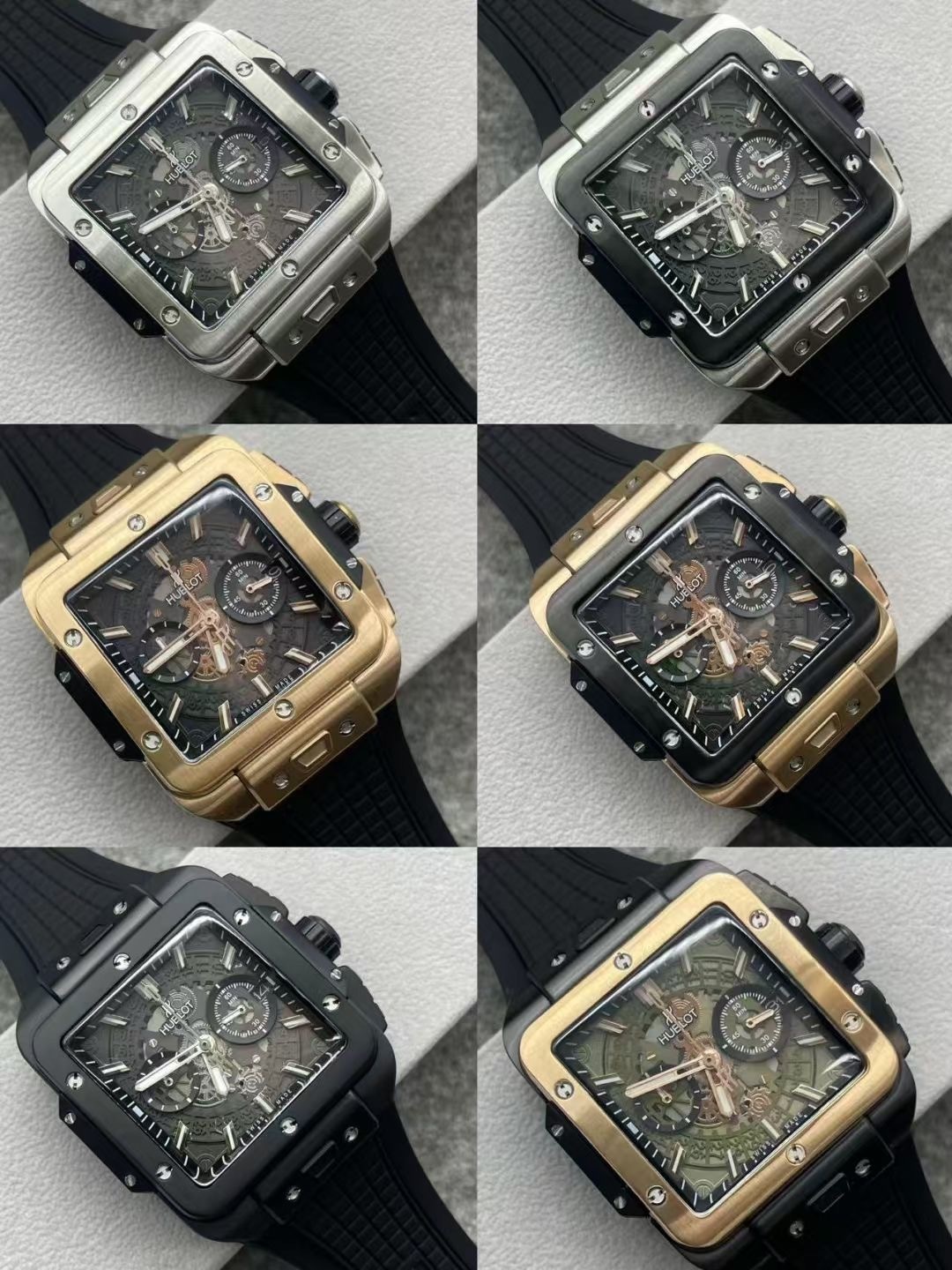 Men's Quartz Watch Chronograph 904L Stainless Steel 45mm-HB171