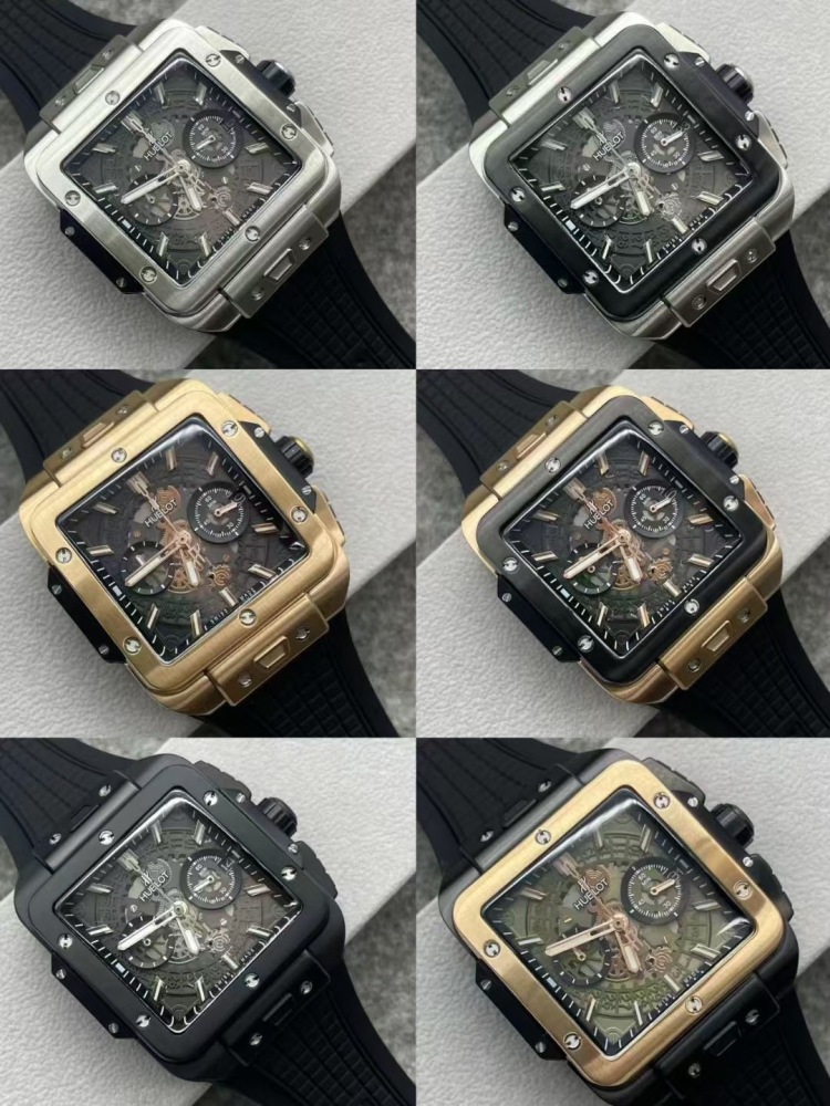 Men's Quartz Watch Chronograph 904L Stainless Steel 45mm-HB171