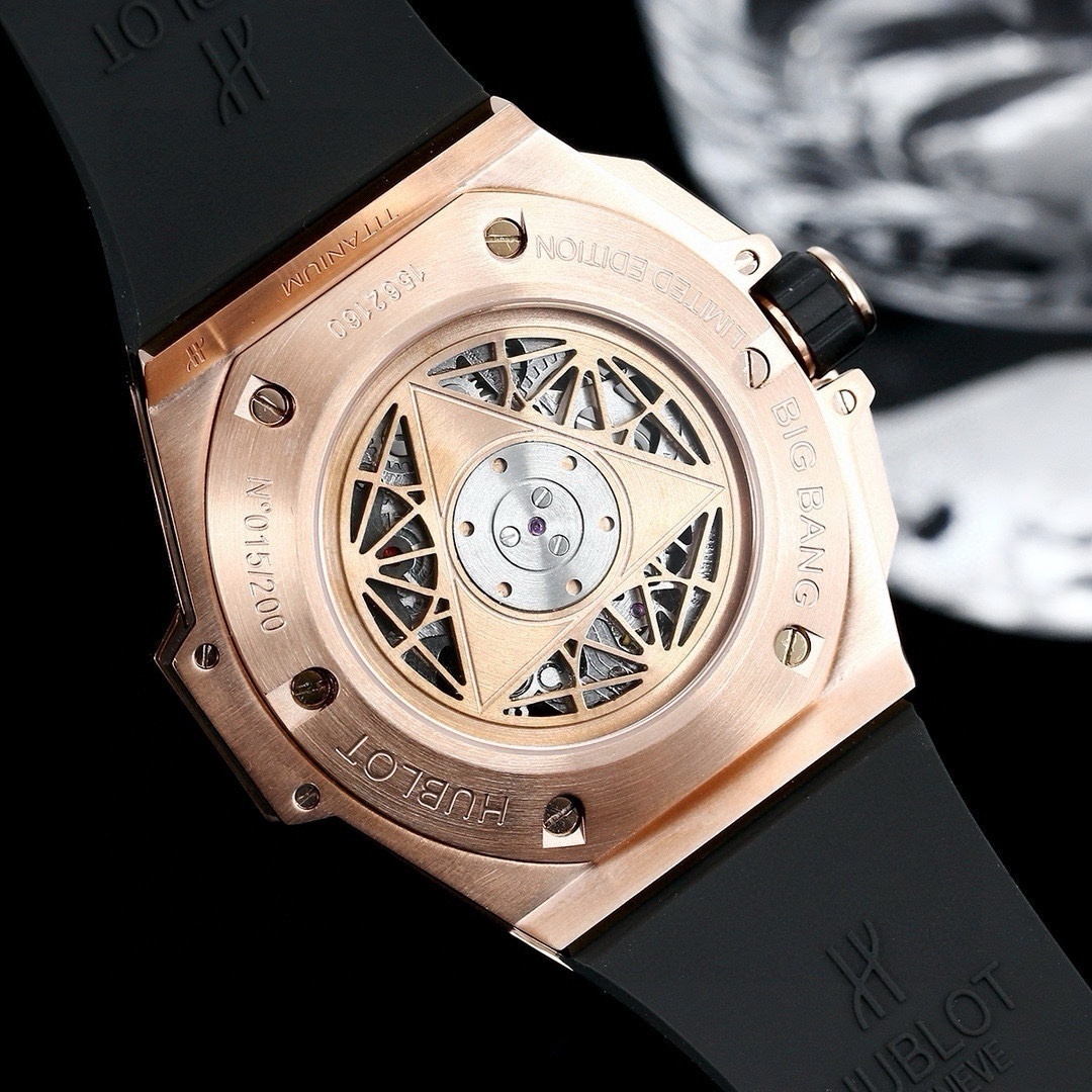 Men's Quartz Watch Chronograph 904L Stainless Steel 45mm-HB161