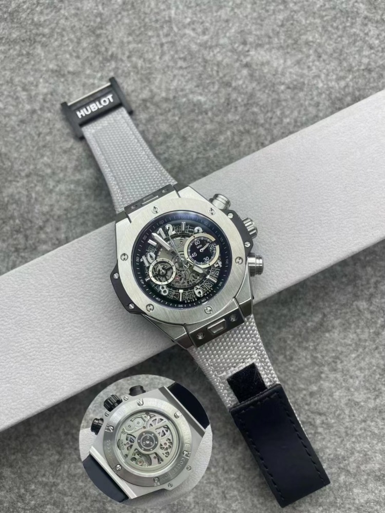 Men's Quartz Watch Chronograph 904L Stainless Steel 45mm-HB167