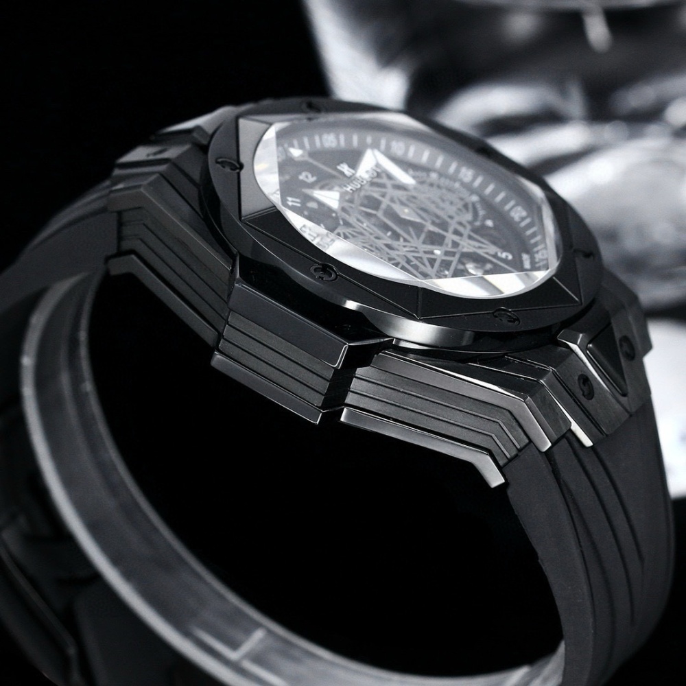 Men's Quartz Watch Chronograph 904L Stainless Steel 45mm-HB160
