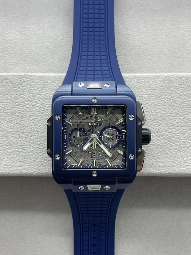 Men's Quartz Watch Chronograph 904L Stainless Steel 45mm-HB171