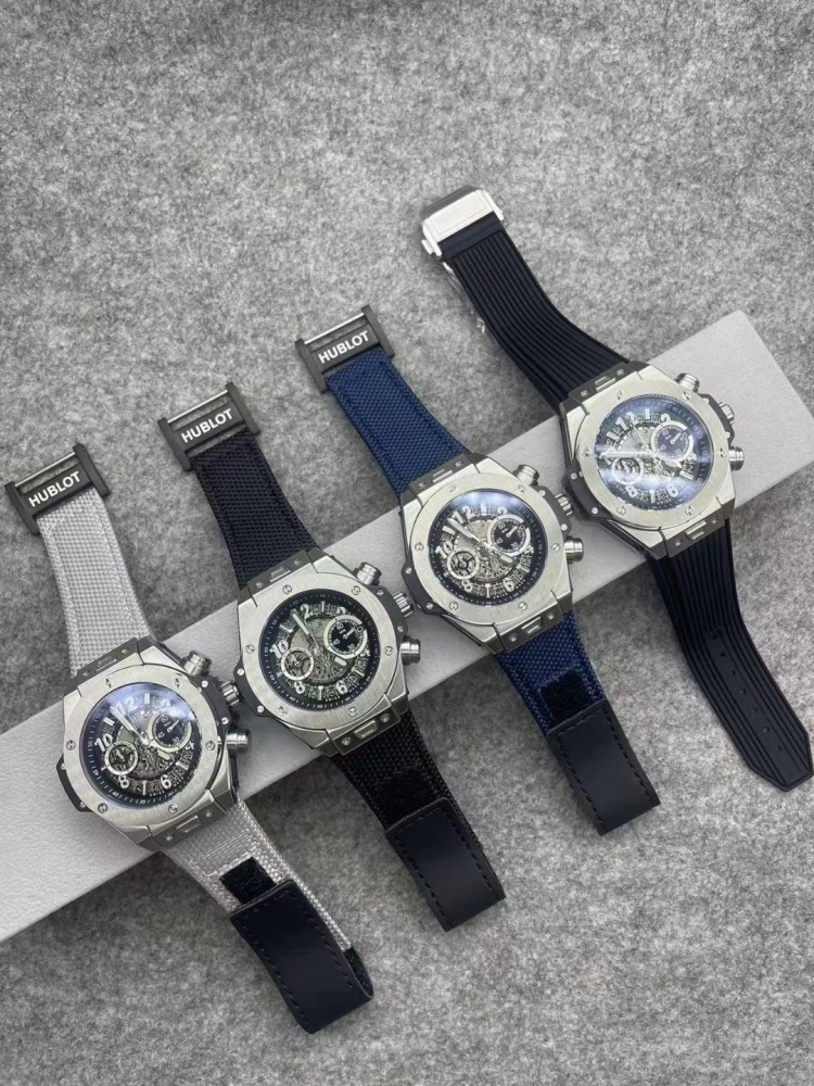 Men's Quartz Watch Chronograph 904L Stainless Steel 45mm-HB167