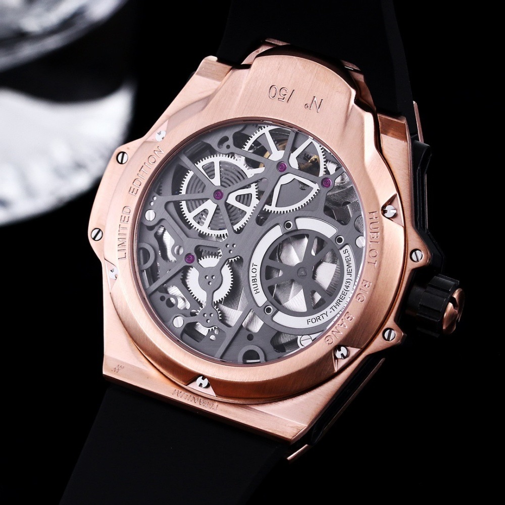 Men's Automatic Mechanical Watch 904L Stainless Steel 44mm-HB148