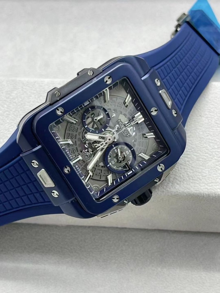 Men's Quartz Watch Chronograph 904L Stainless Steel 45mm-HB171