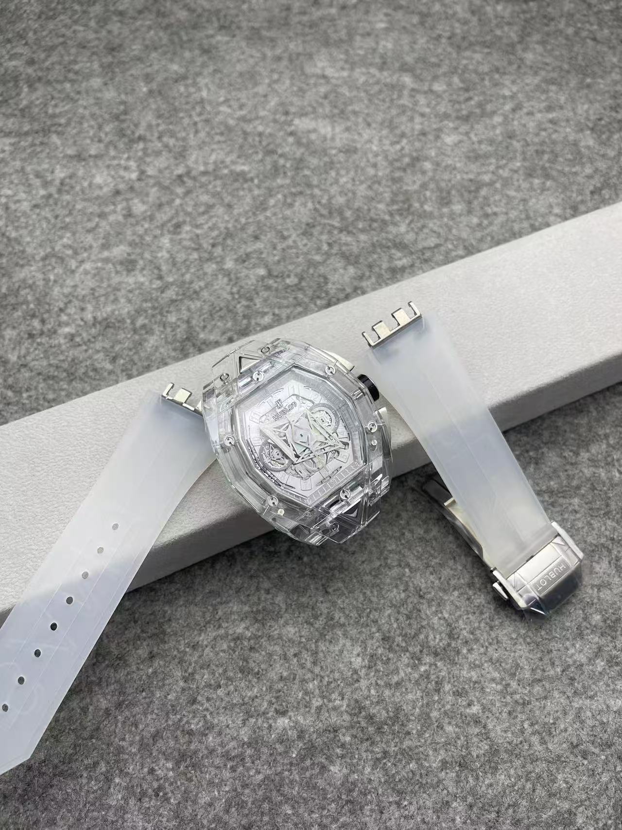 Men's Quartz Watch Chronograph 904L Stainless Steel 44mm-HB172