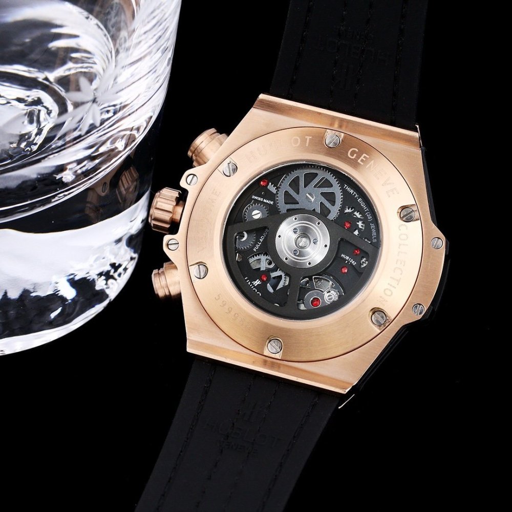 Men's Quartz Watch Chronograph 904L Stainless Steel 42mm-HB105