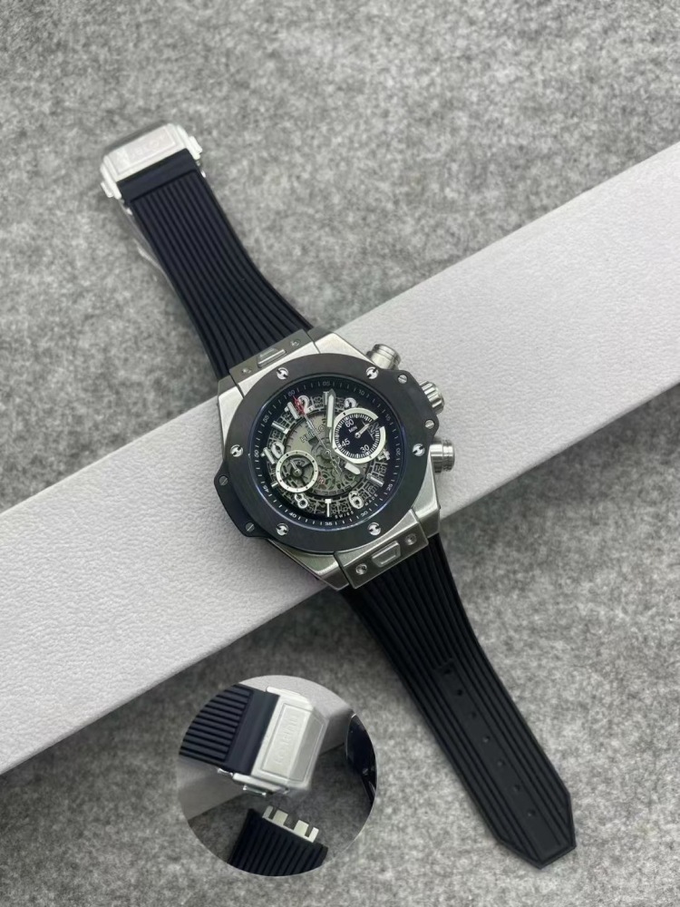 Men's Quartz Watch Chronograph 904L Stainless Steel 45mm-HB167