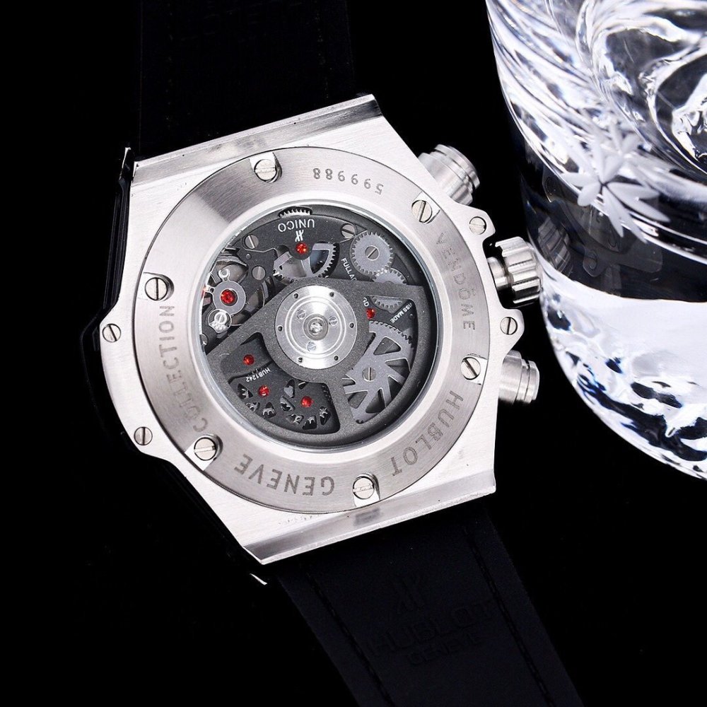 Men's Quartz Watch Chronograph 904L Stainless Steel 42mm-HB105