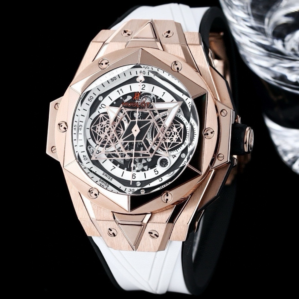 Men's Quartz Watch Chronograph 904L Stainless Steel 45mm-HB160