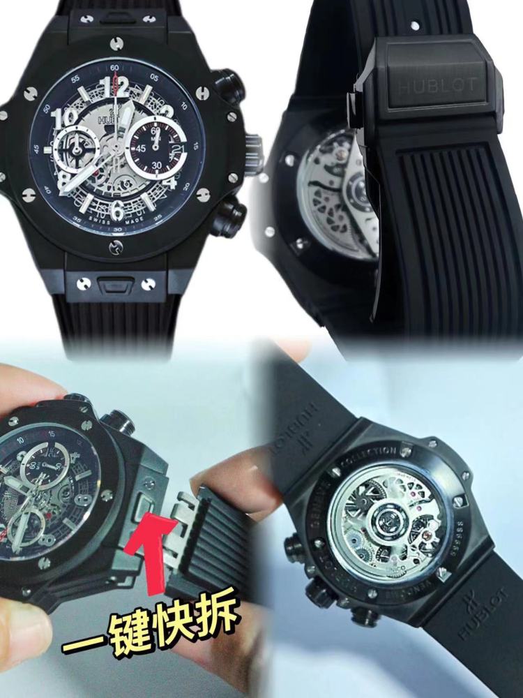 Men's Quartz Watch Chronograph 904L Stainless Steel 42mm-HB147