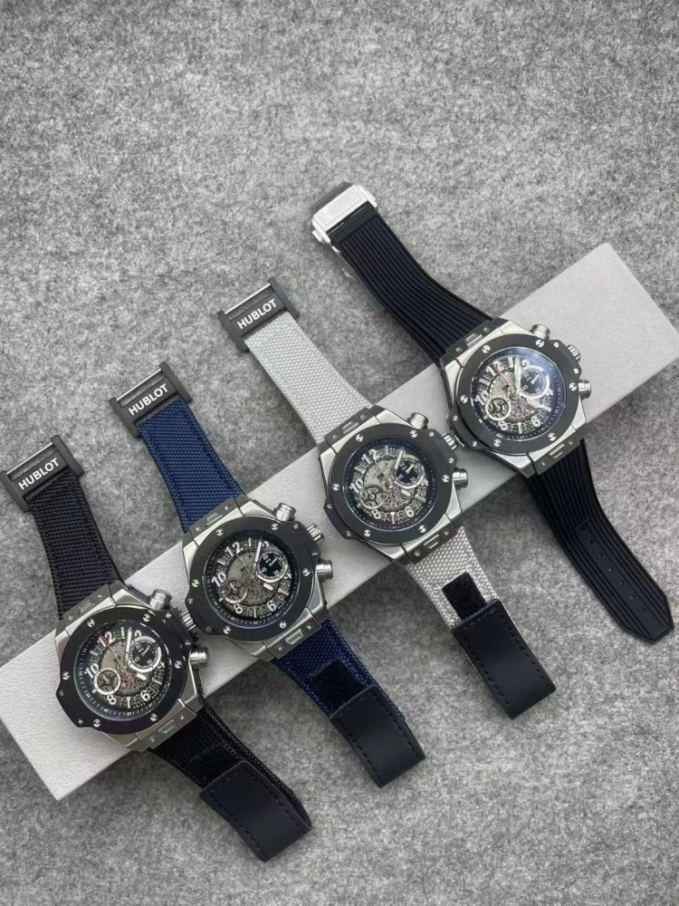 Men's Quartz Watch Chronograph 904L Stainless Steel 45mm-HB167