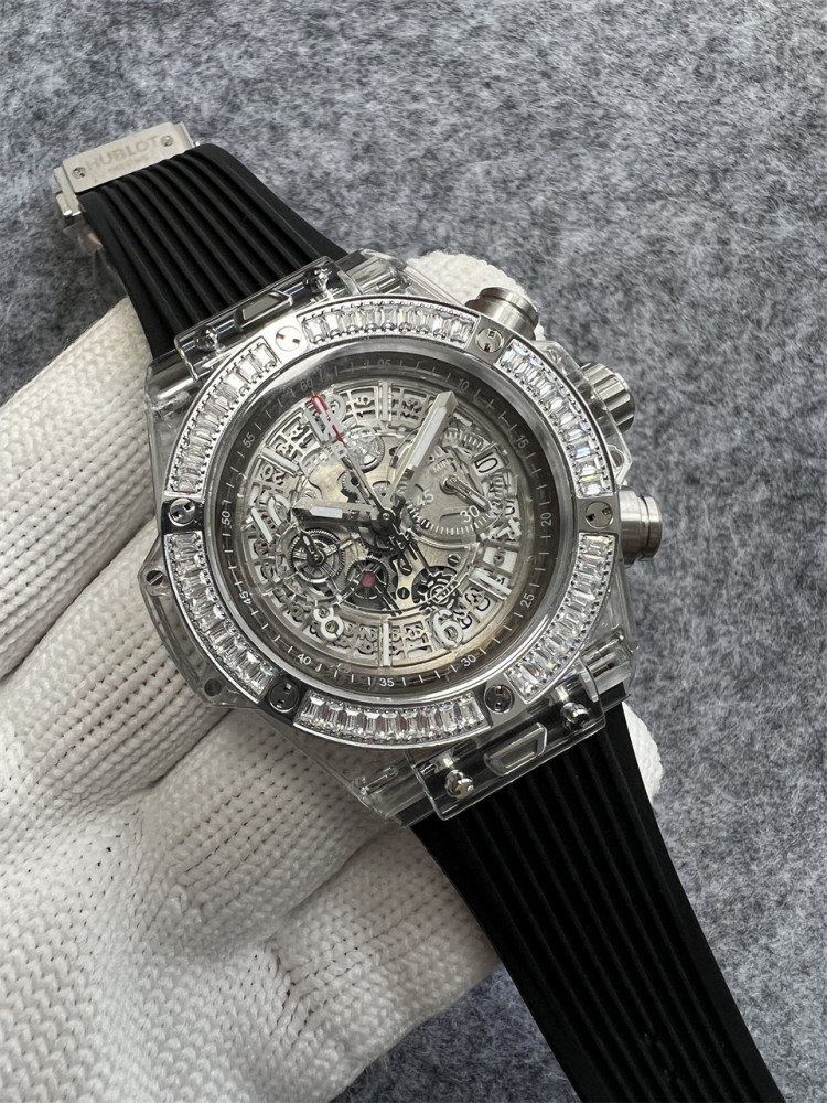 Men's Quartz Watch Chronograph 904L Stainless Steel 42mm-HB170