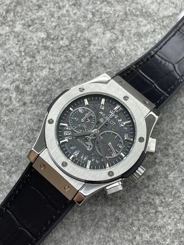 Men's Quartz Watch Chronograph 904L Stainless Steel 42mm-HB157
