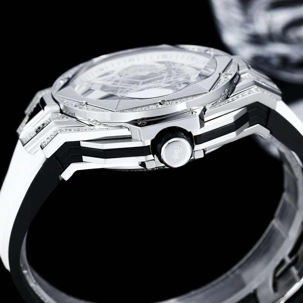 Men's Quartz Watch Chronograph 904L Stainless Steel 45mm-HB161