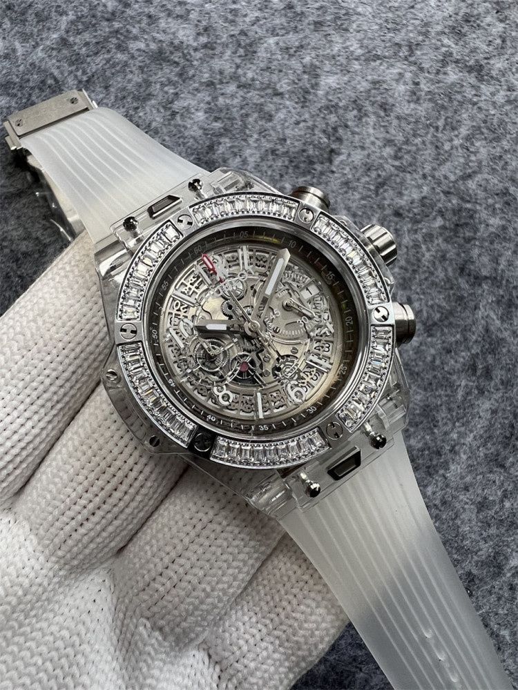 Men's Quartz Watch Chronograph 904L Stainless Steel 42mm-HB170