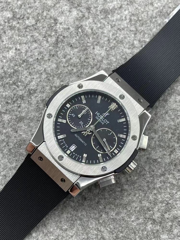 Men's Quartz Watch Chronograph 904L Stainless Steel 42mm-HB157