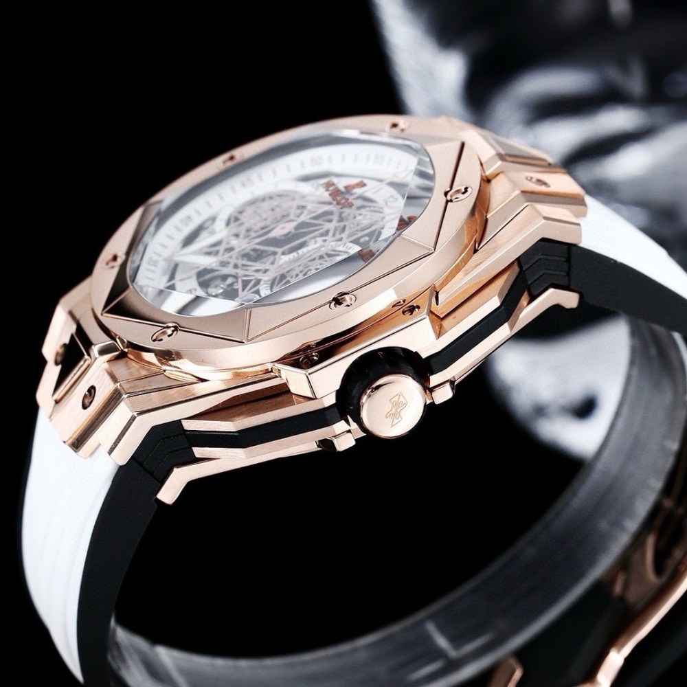 Men's Quartz Watch Chronograph 904L Stainless Steel 45mm-HB160