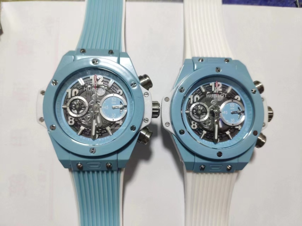 Men's Quartz Watch Chronograph 904L Stainless Steel 43mm-HB207