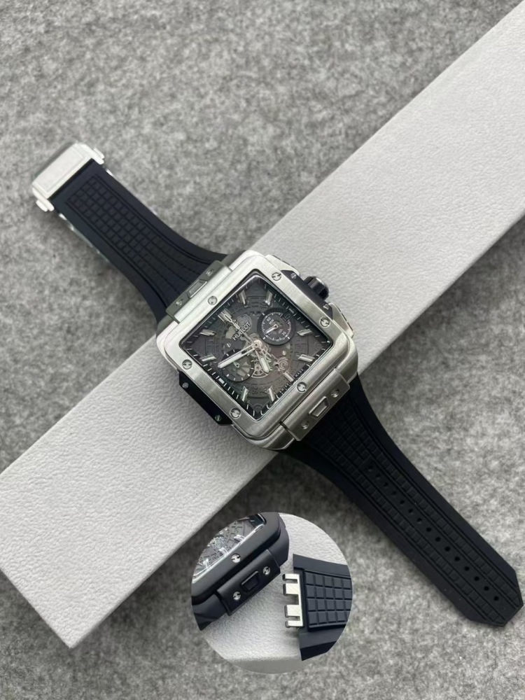 Men's Quartz Watch Chronograph 904L Stainless Steel 45mm-HB171