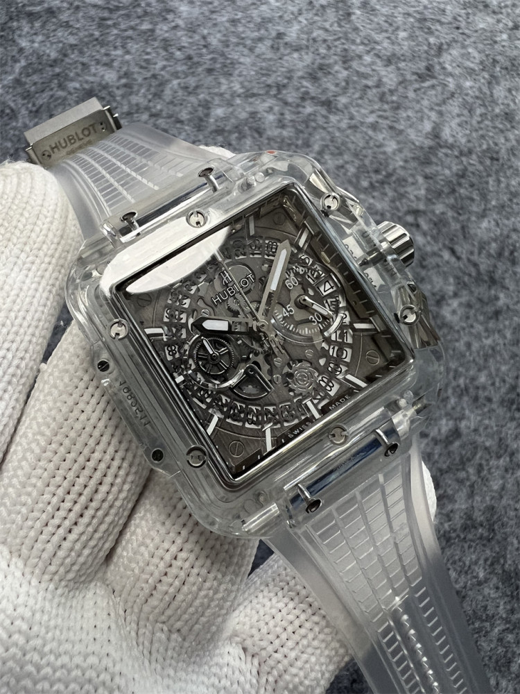 Men's Quartz Watch Chronograph 904L Stainless Steel 45mm-HB169