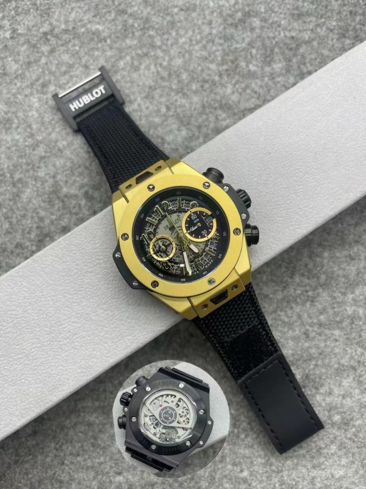 Men's Quartz Watch Chronograph 904L Stainless Steel 45mm-HB167