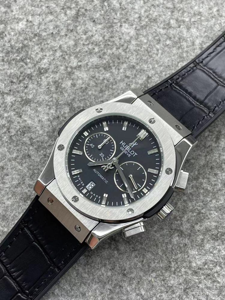 Men's Quartz Watch Chronograph 904L Stainless Steel 42mm-HB157