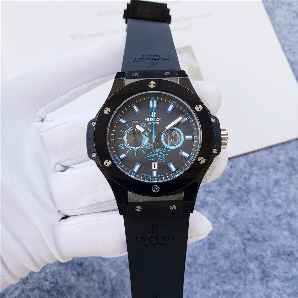 Men's Quartz Watch Chronograph 904L Stainless Steel 42mm-HB114