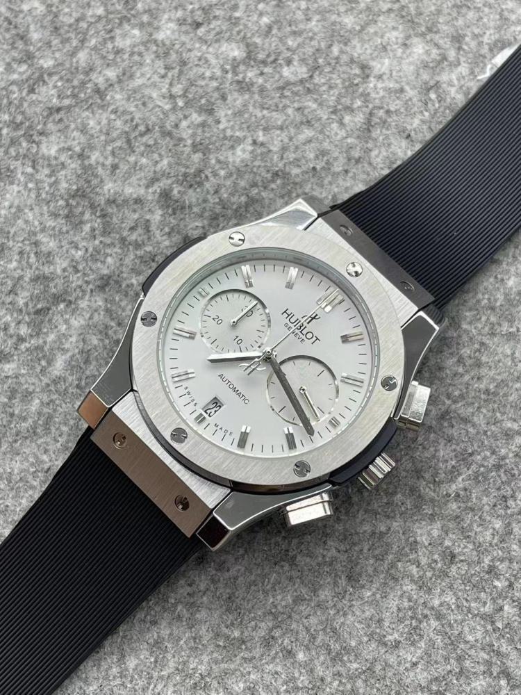 Men's Quartz Watch Chronograph 904L Stainless Steel 42mm-HB157