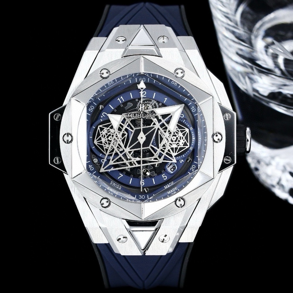 Men's Quartz Watch Chronograph 904L Stainless Steel 45mm-HB160