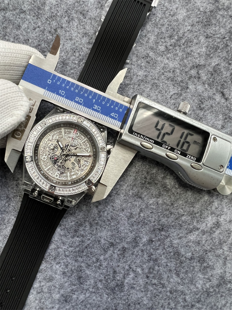 Men's Quartz Watch Chronograph 904L Stainless Steel 42mm-HB170