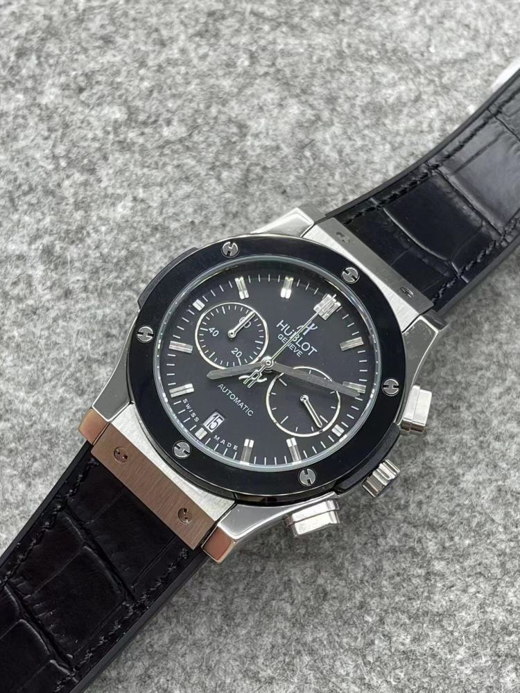 Men's Quartz Watch Chronograph 904L Stainless Steel 42mm-HB157