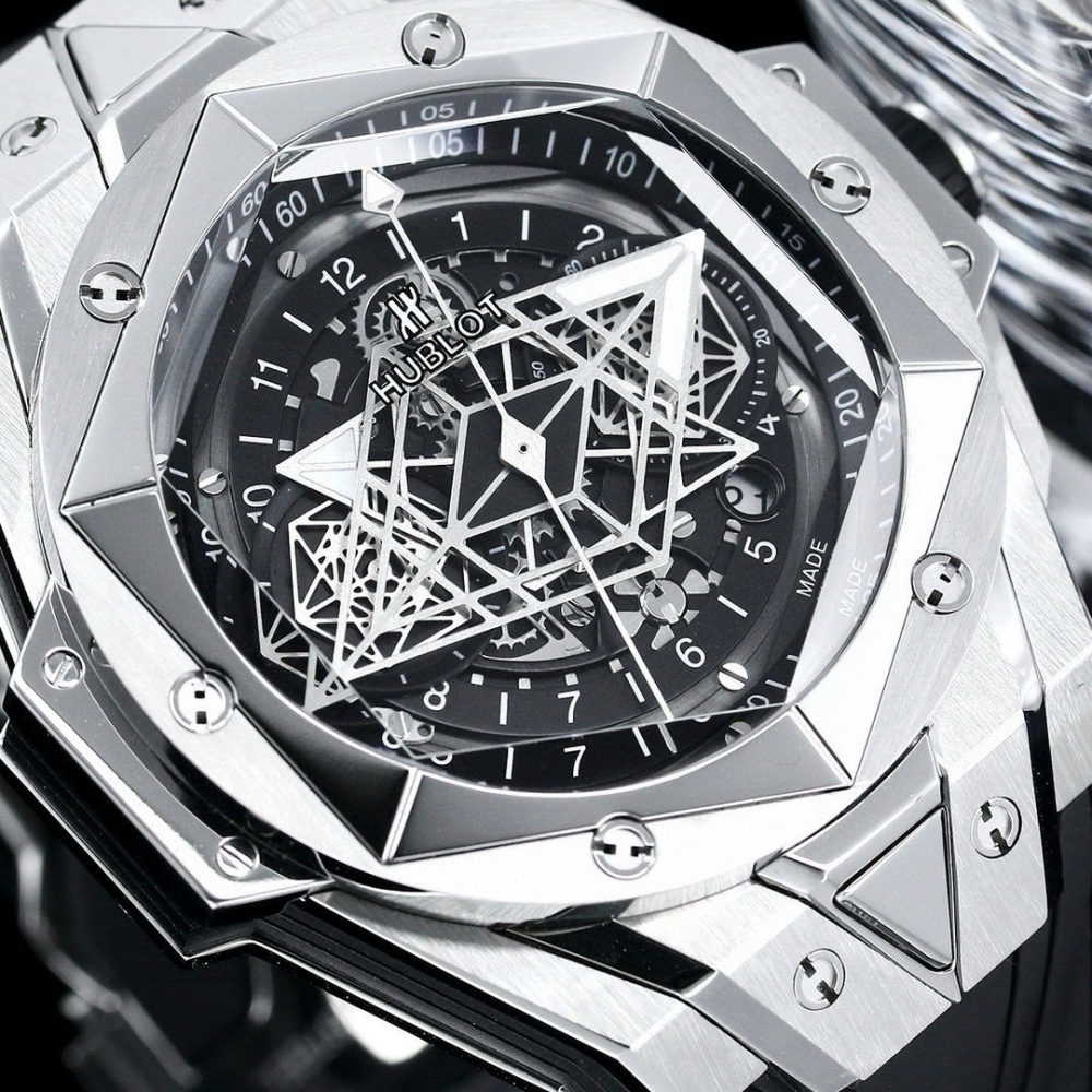 Men's Quartz Watch Chronograph 904L Stainless Steel 45mm-HB160