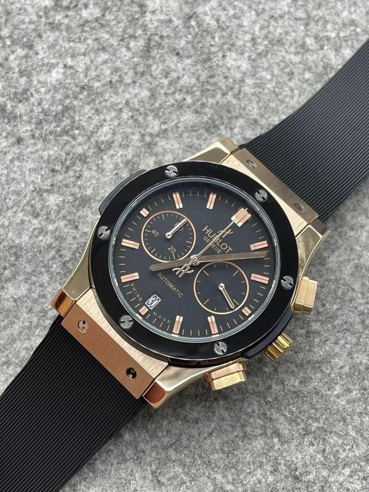 Men's Quartz Watch Chronograph 904L Stainless Steel 42mm-HB157