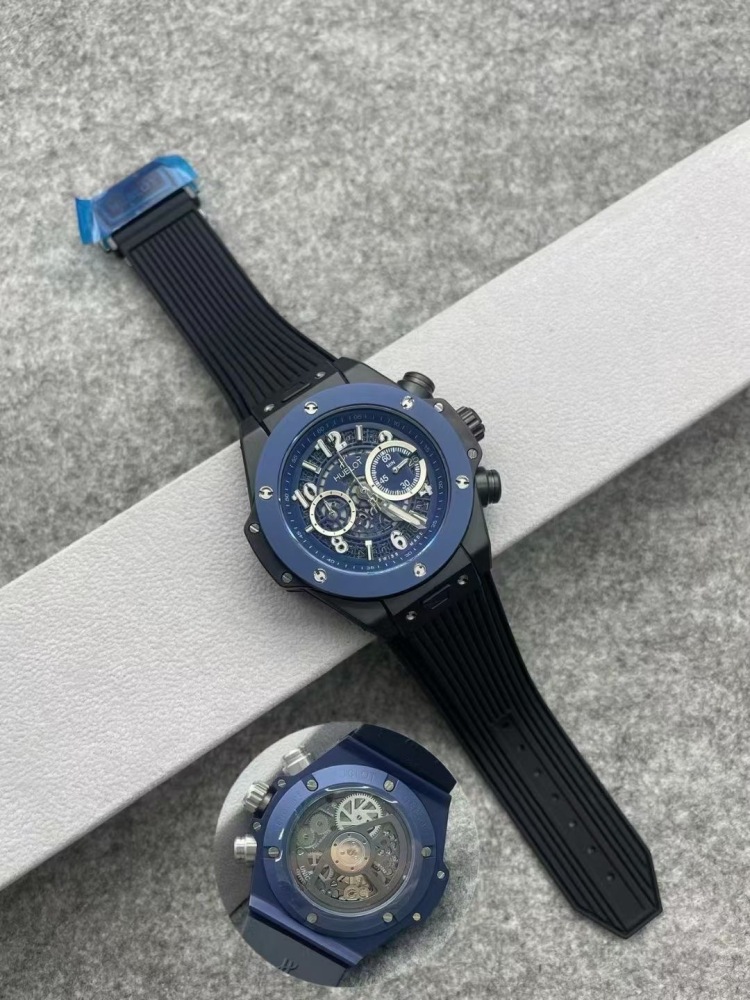Men's Quartz Watch Chronograph 904L Stainless Steel 45mm-HB167