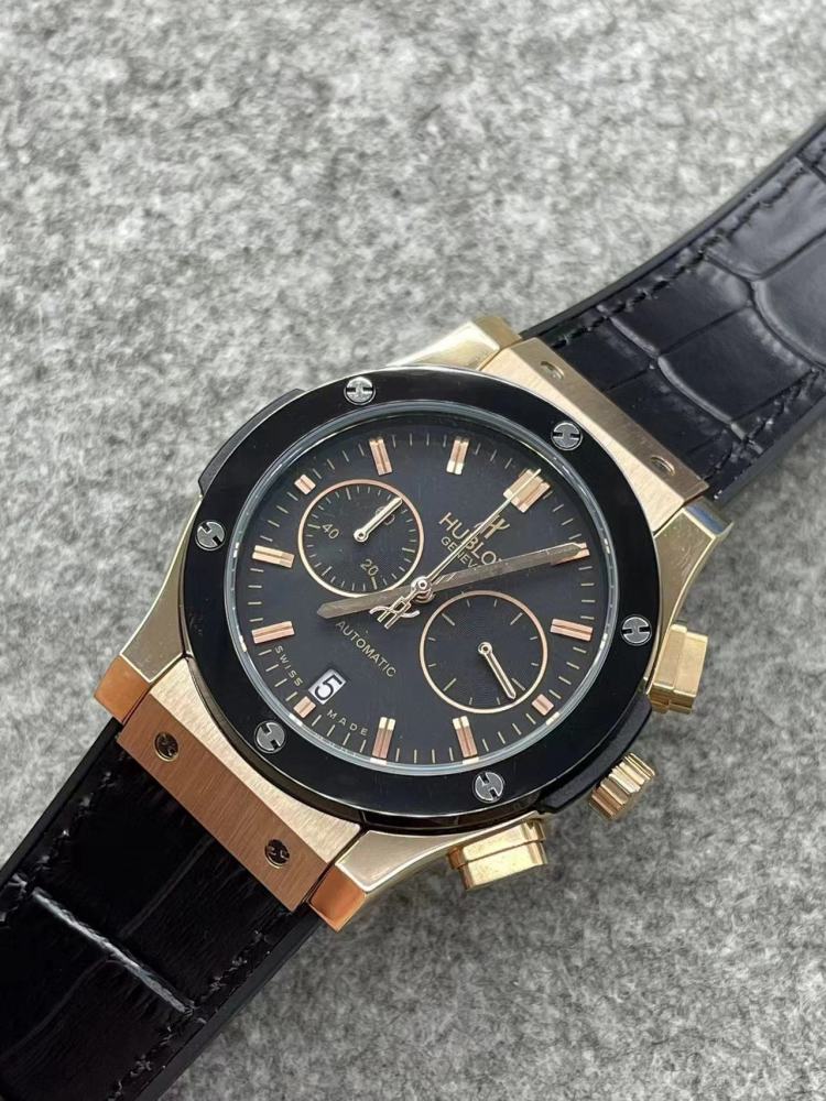 Men's Quartz Watch Chronograph 904L Stainless Steel 42mm-HB157
