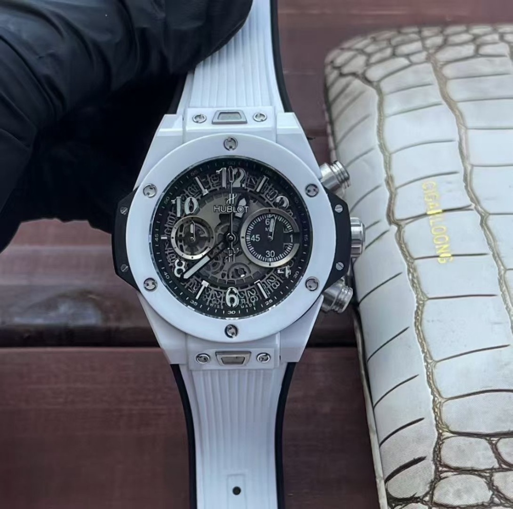 Men's Quartz Watch Chronograph 904L Stainless Steel 42mm-HB201