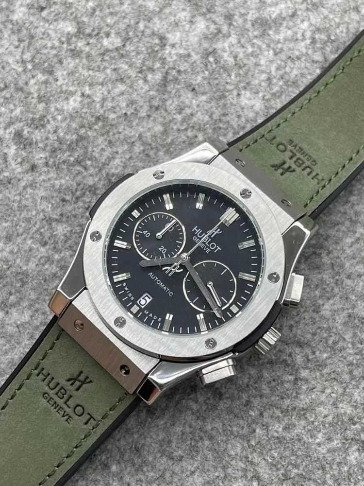 Men's Quartz Watch Chronograph 904L Stainless Steel 42mm-HB157