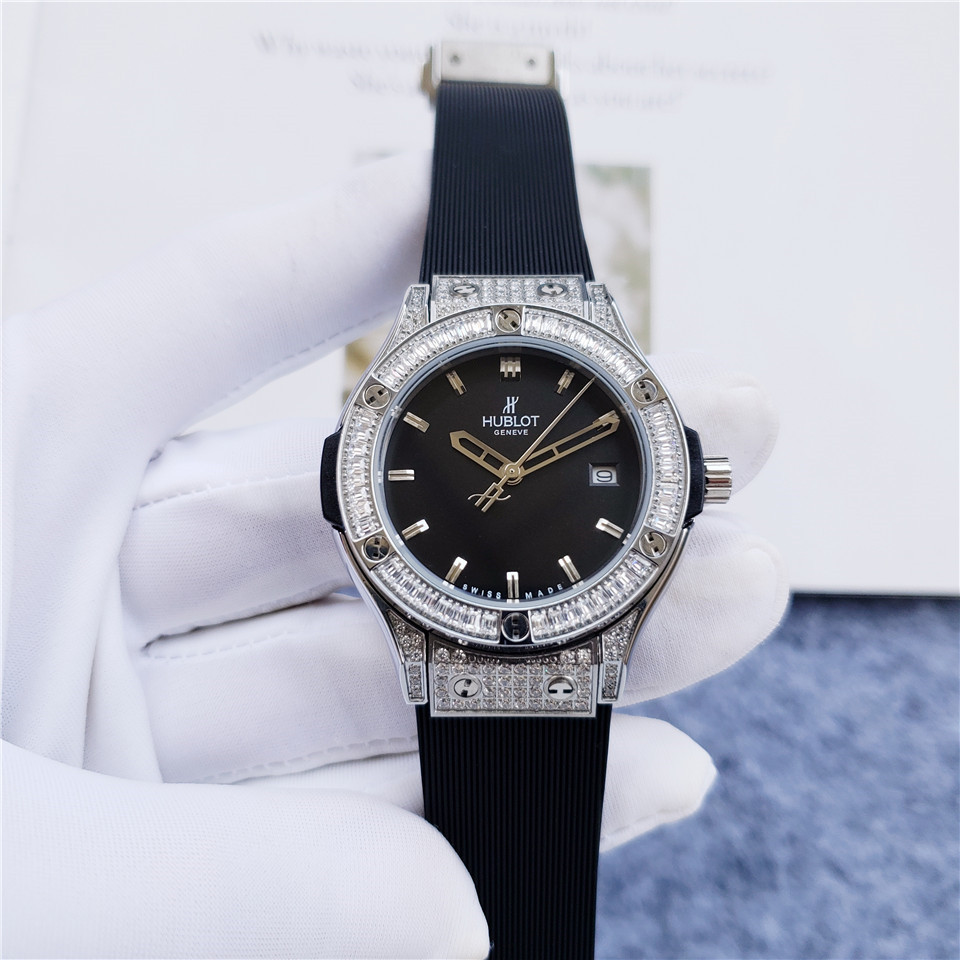 Women's  Quartz Watch Chronograph 904L Stainless Steel 34mm-HB120