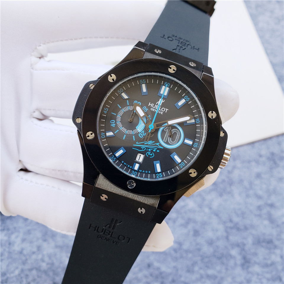 Men's Quartz Watch Chronograph 904L Stainless Steel 42mm-HB114