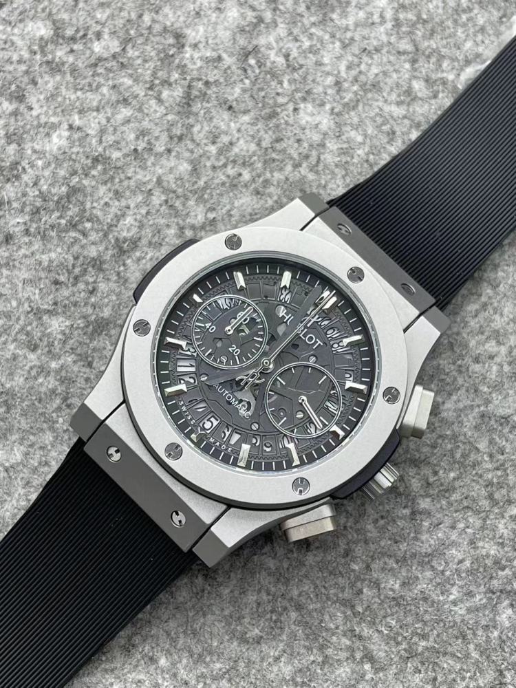 Men's Quartz Watch Chronograph 904L Stainless Steel 42mm-HB157