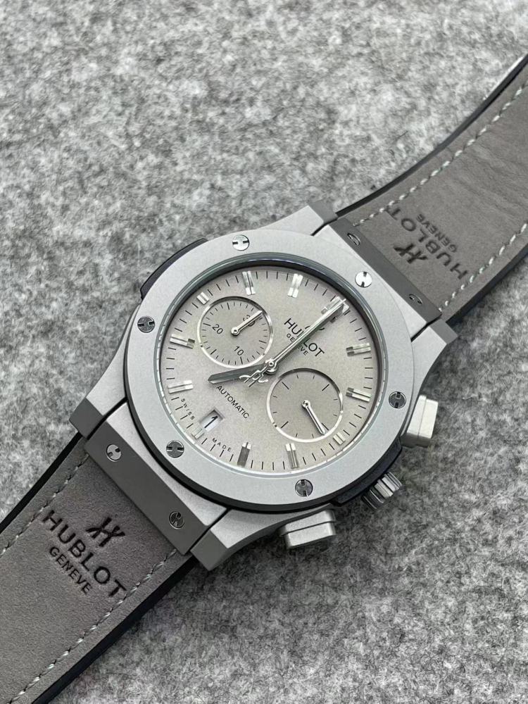 Men's Quartz Watch Chronograph 904L Stainless Steel 42mm-HB157