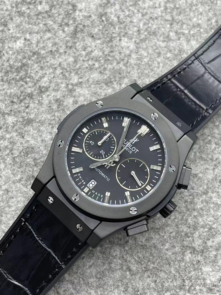Men's Quartz Watch Chronograph 904L Stainless Steel 42mm-HB157